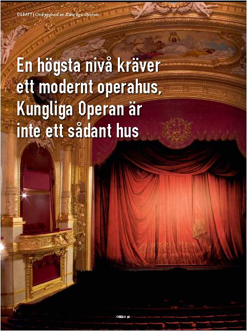Debatt - Operahus i Stockholm